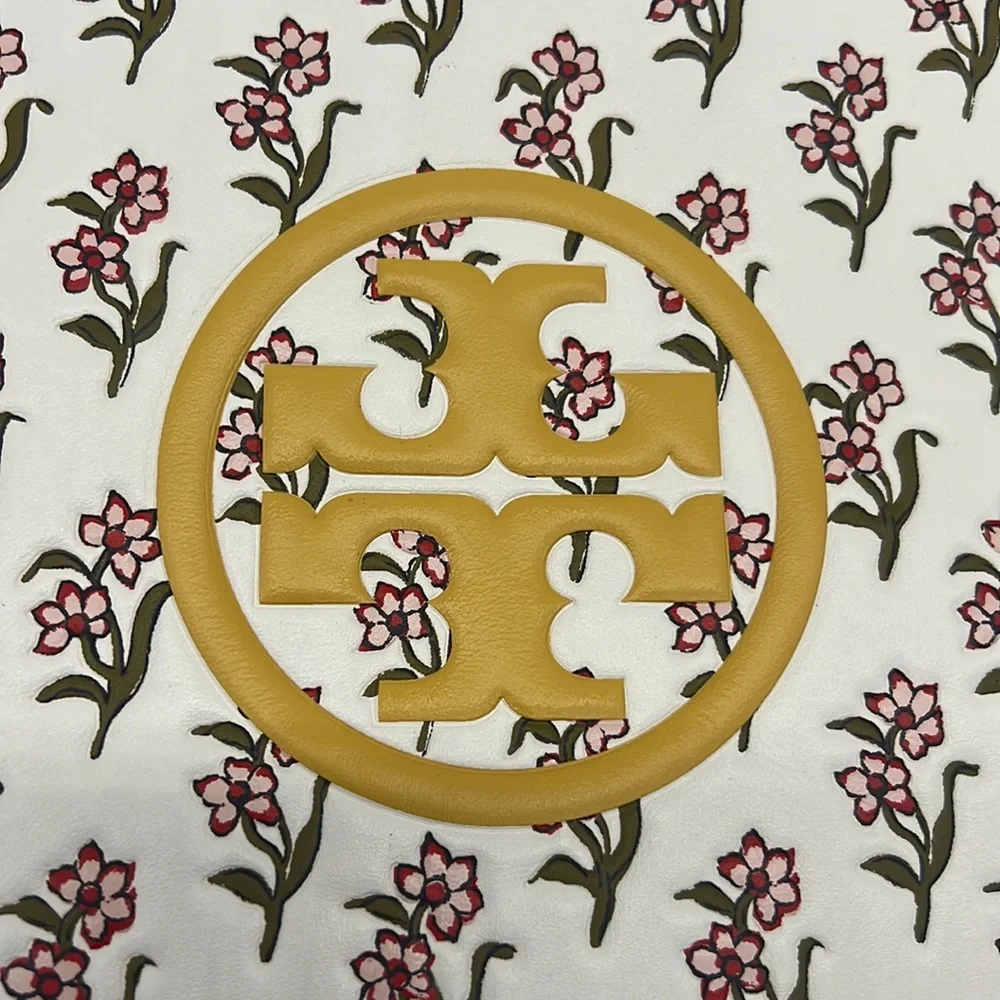 Tory Burch PERRY BOMBÉ PRINTED DOUBLE-ZIP Ditzy Borders Mini Bag